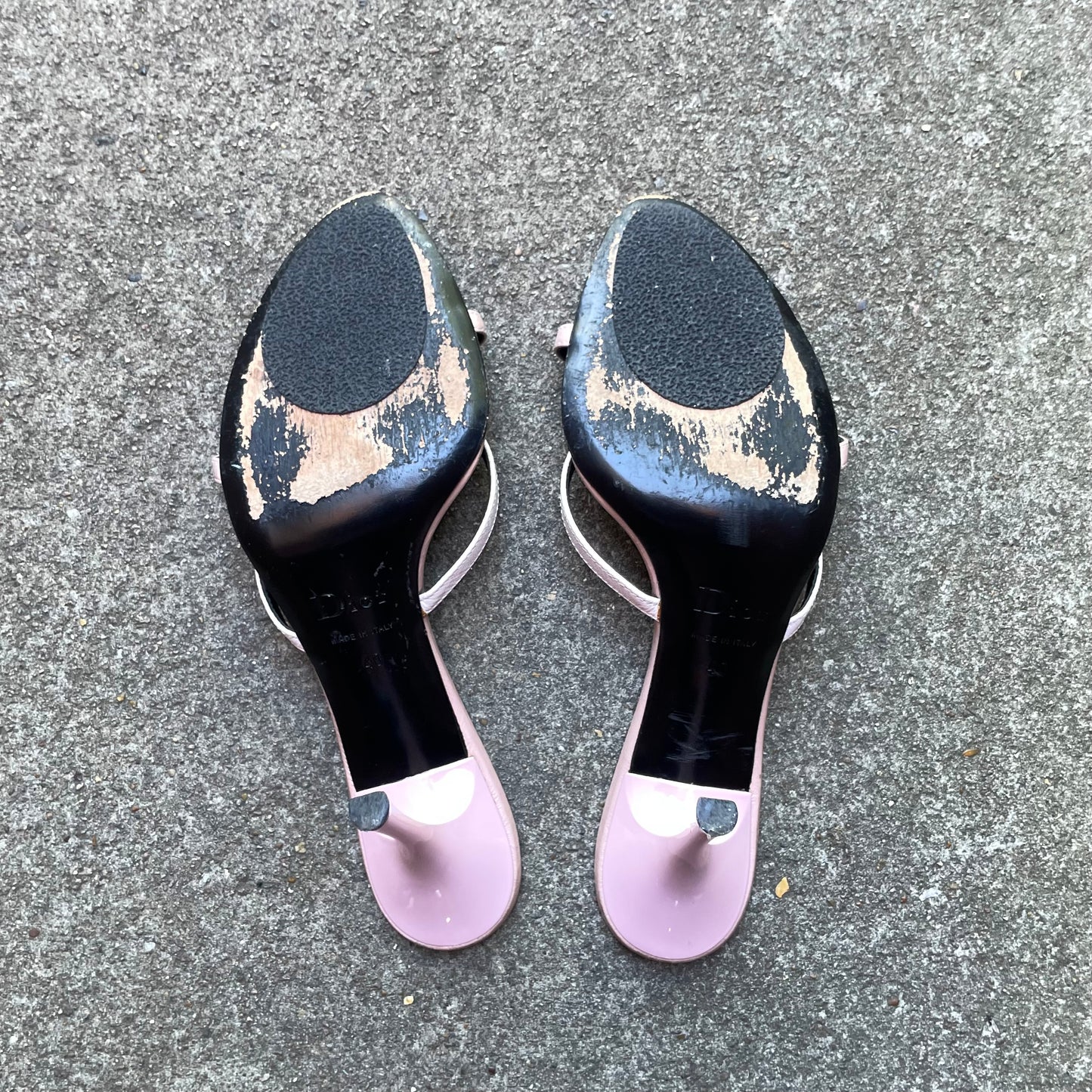 Dior by John Galliano 2000s Pink Bow Sandal Heels