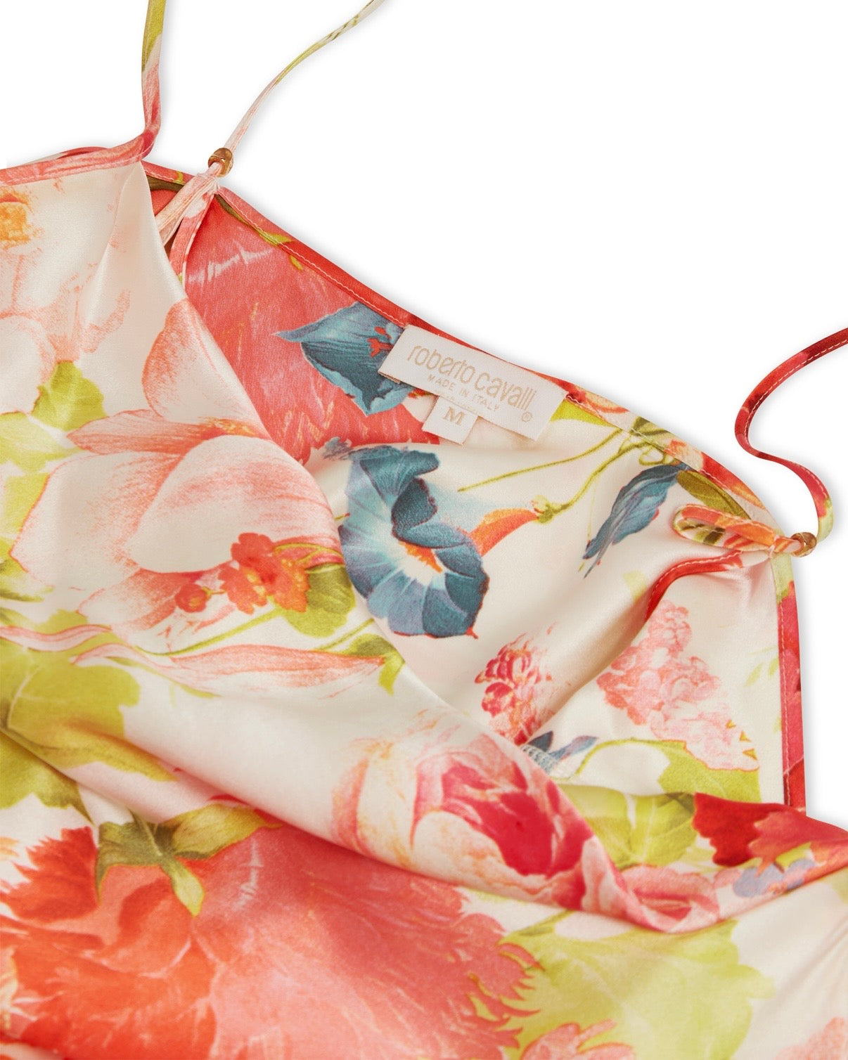 Spring / Summer 2001 Floral Multicolour Silk Asymmetrical Dress