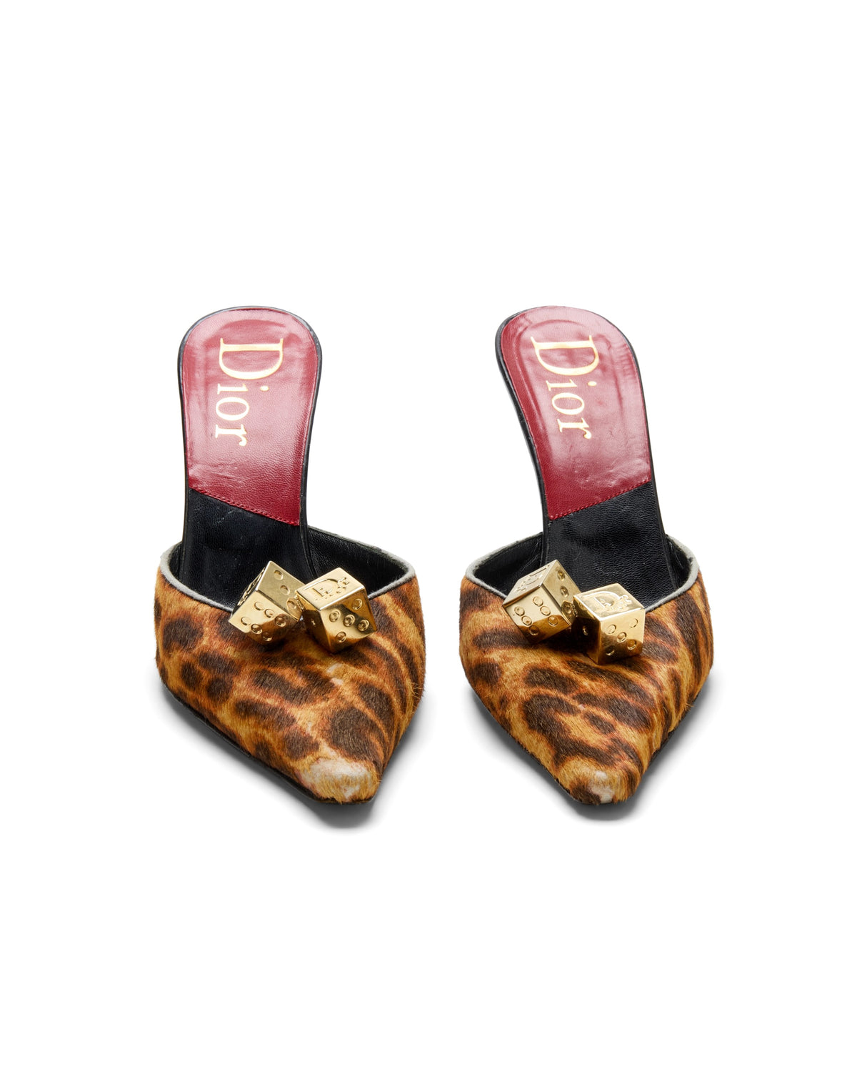 Fall / Winter 2004 Leopard Pony-hair Gambler Dice Heels