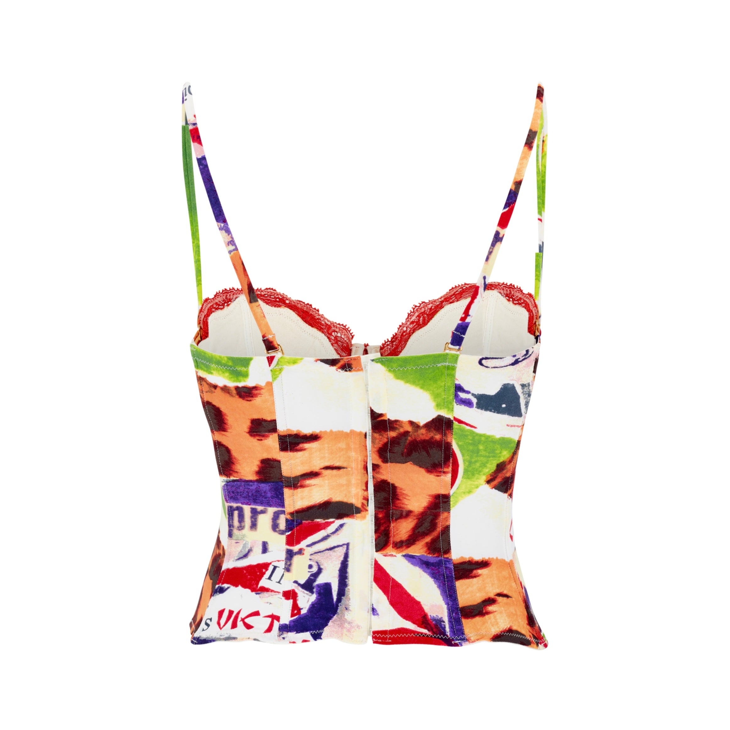 Spring / Summer 2003 “Victim” Graphic Print Corset Bustier Top