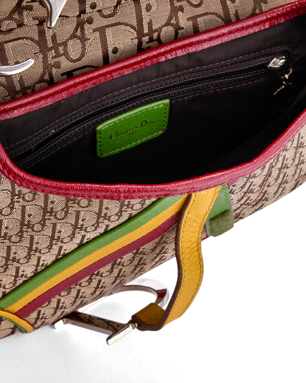 2004 Rasta Print Monogram Saddle Bag