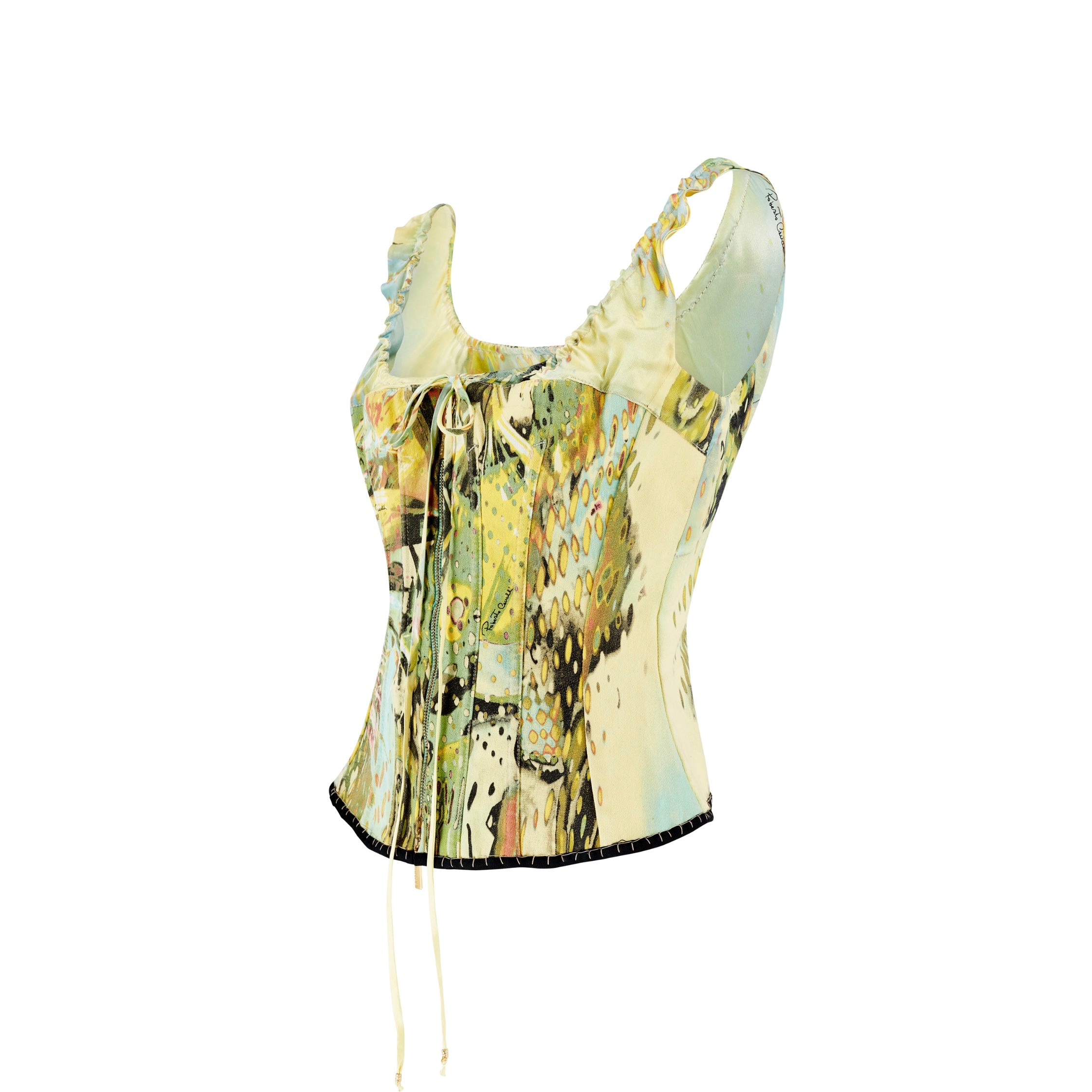 Spring / Summer 2003 Corset Bustier Silk Lace Up Top