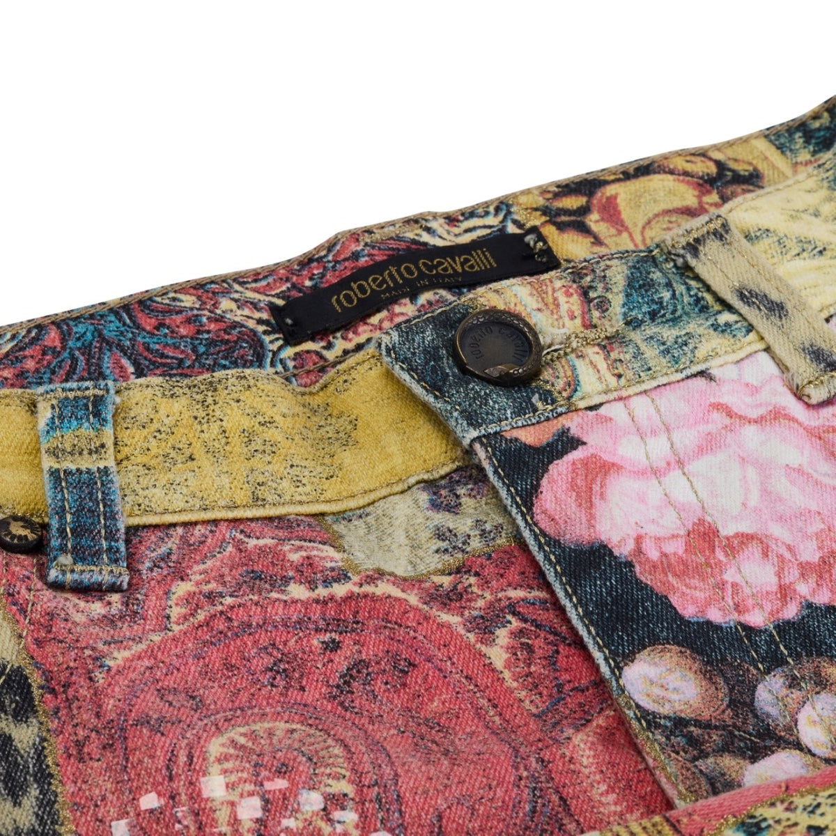 Fall / Winter 2002 Multicolour Patchwork Top & Jeans Set