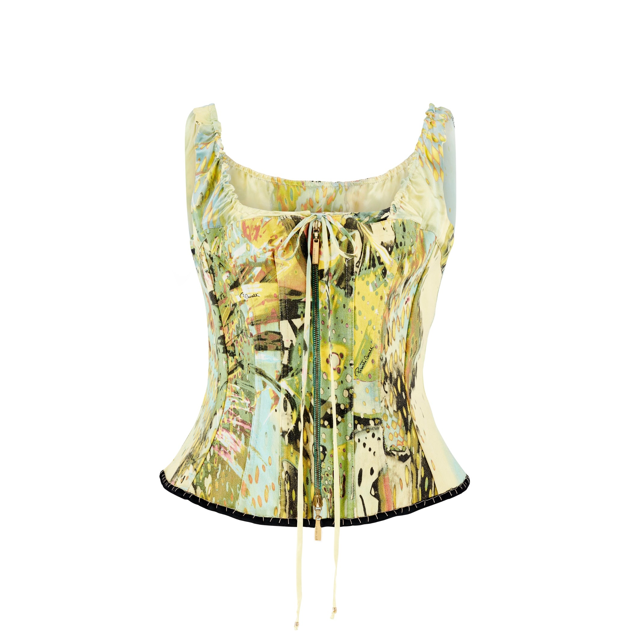 Spring / Summer 2003 Corset Bustier Silk Lace Up Top