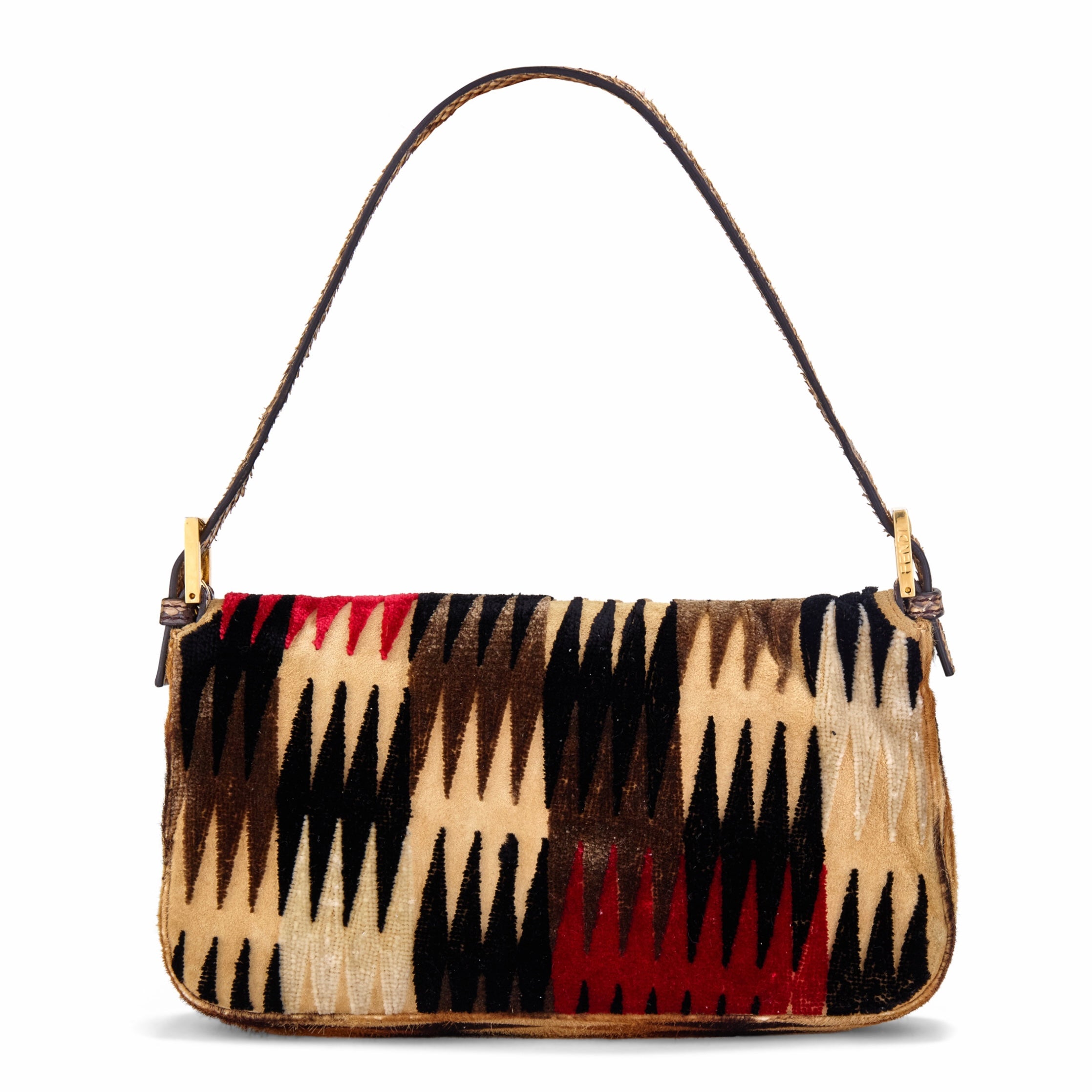 2012 Pony Hair Suede Snakeskin Baguette Bag