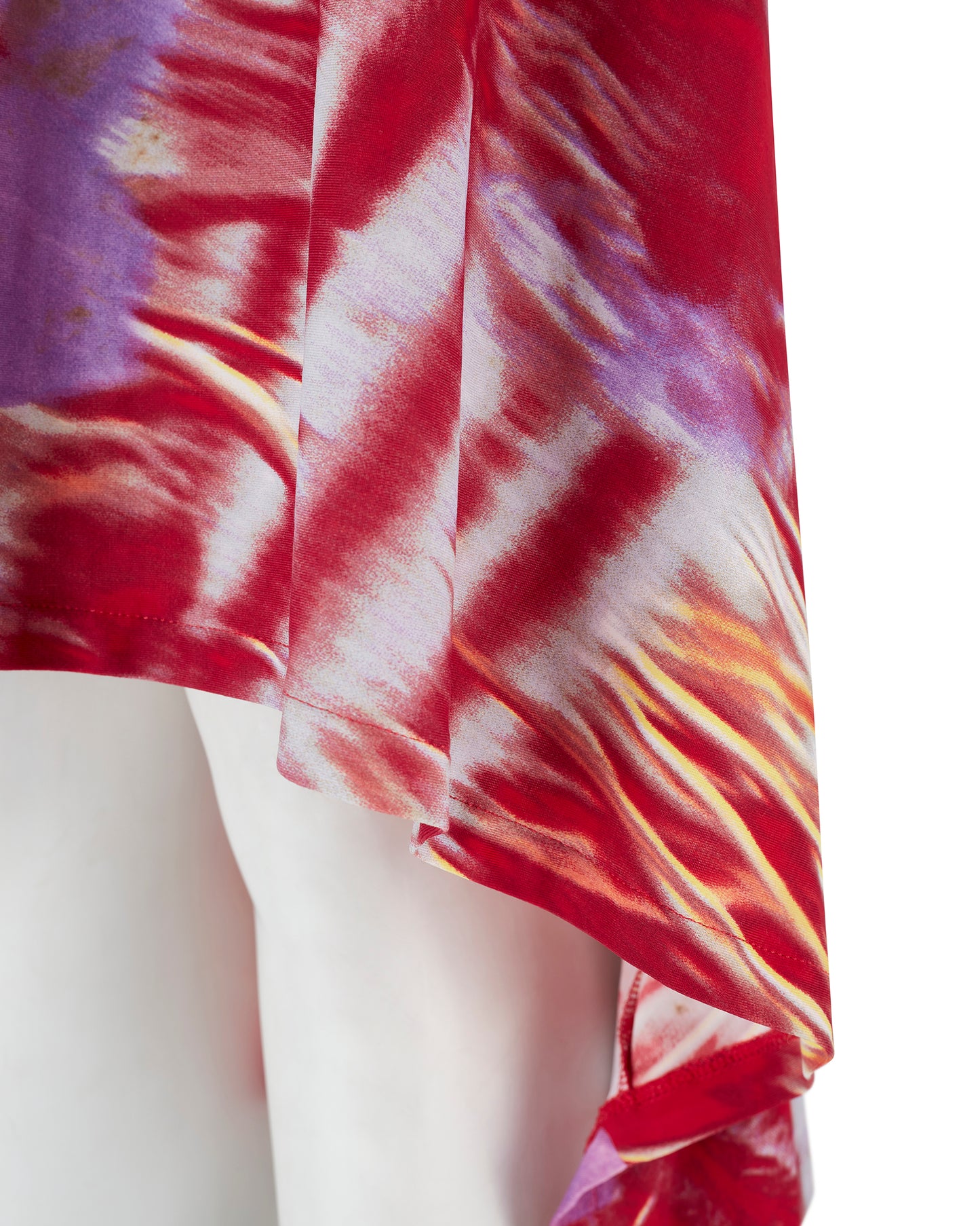 Roberto Cavalli S/S 2000 Red & Purple Floral Dress