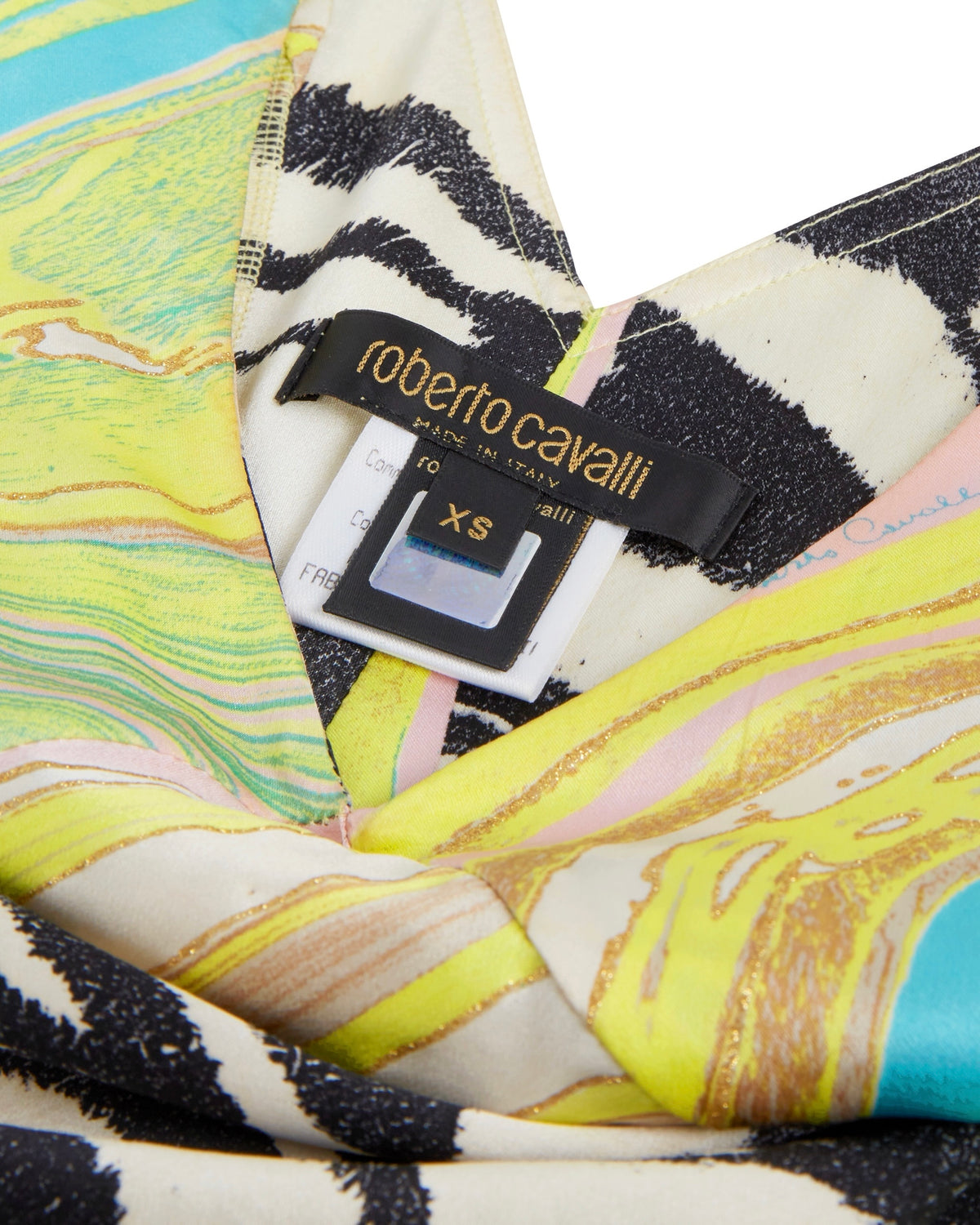 Spring / Summer 2004 Patchwork Animal Print Silk Dress