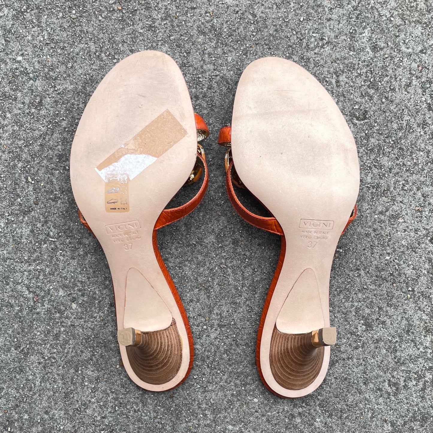 EXTREMELY RARE Giuseppe Zanotti Vintage Crystal Rhinestone Encrusted Orange Crab Sandal Heels