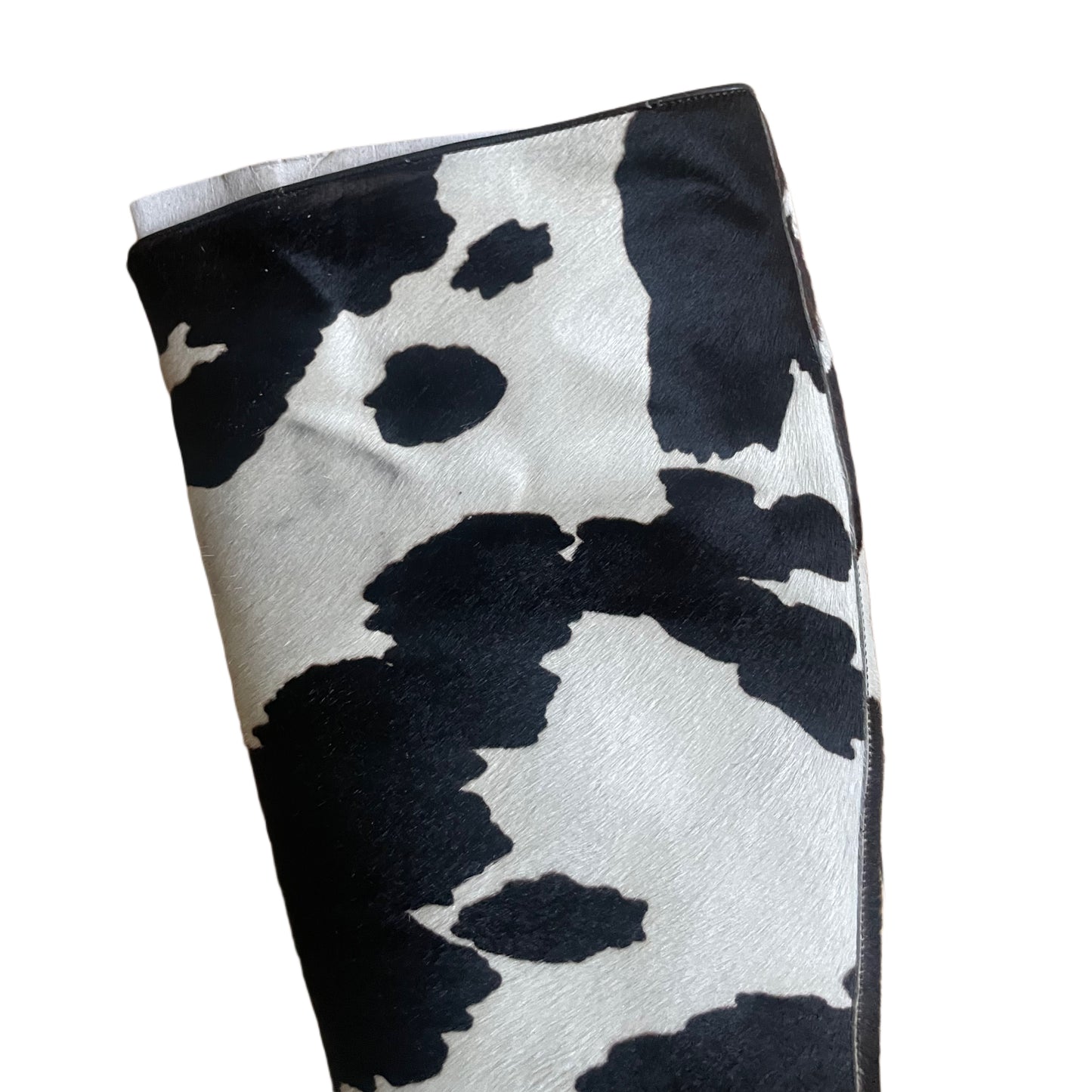 Dolce & Gabbana F/W 2002 Cowhide Calf-hair Cow Print Boots