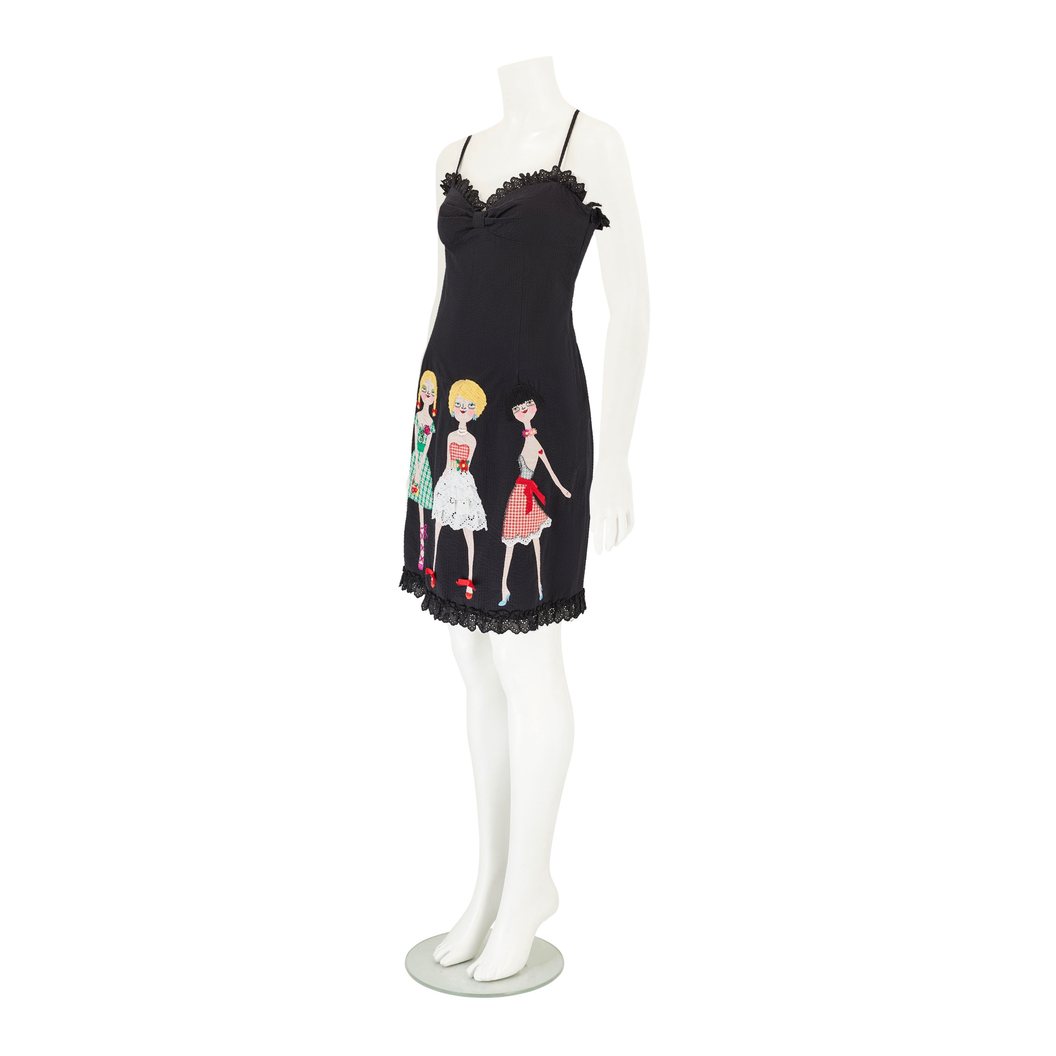 Spring / Summer 2002 “Uptown Girls” Black Embroidered Doll Dress