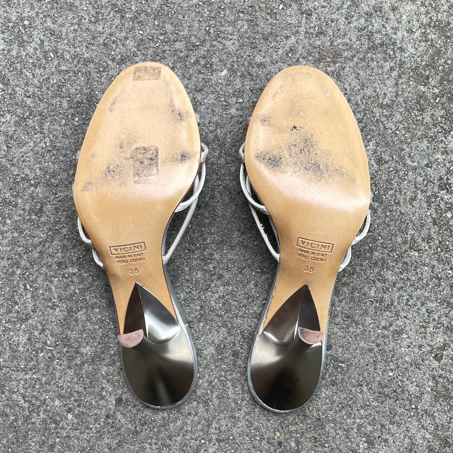 RARE Giuseppe Zanotti 2000s Purple Grape Satin Sandal Heels