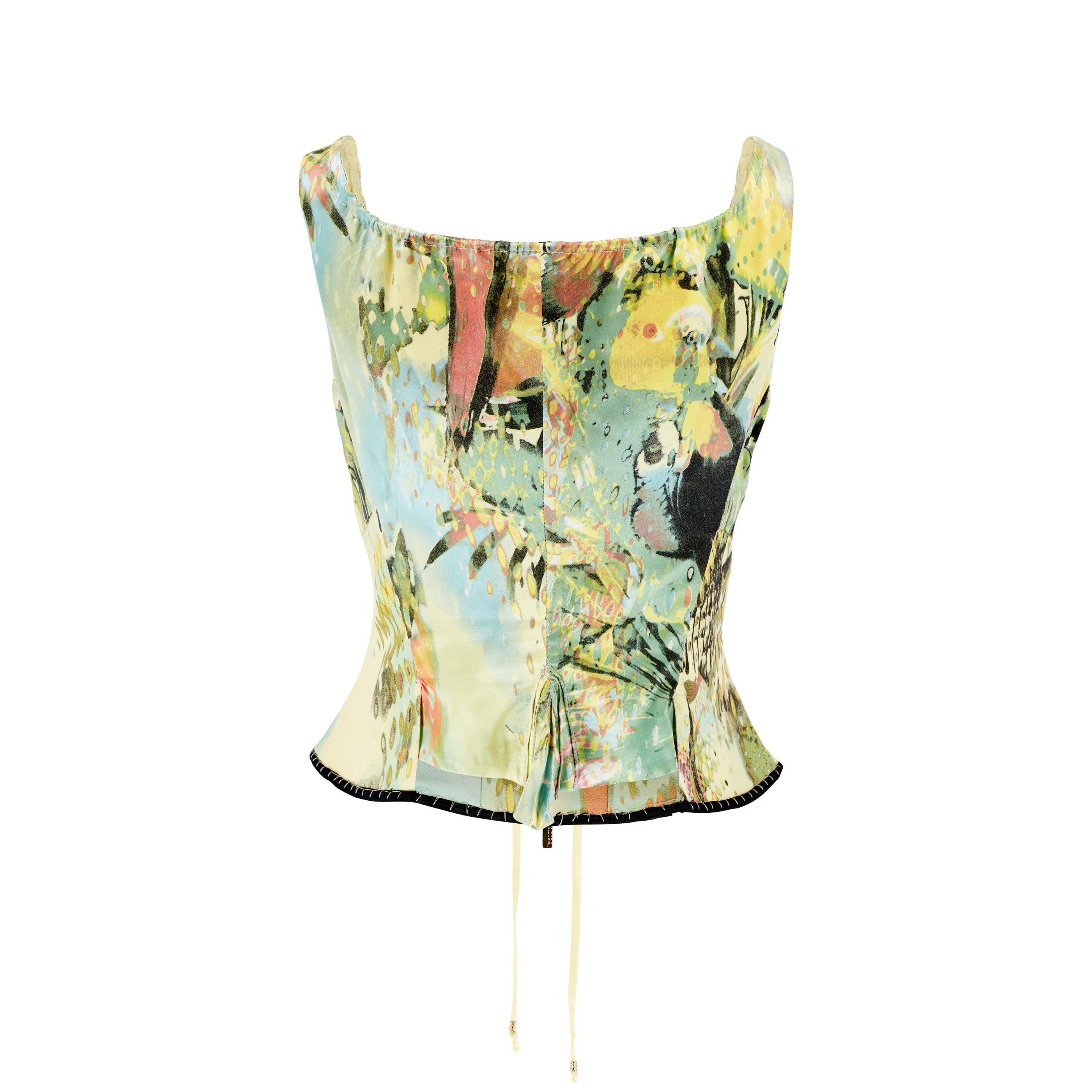 Spring / Summer 2003 Corset Bustier Silk Lace Up Top