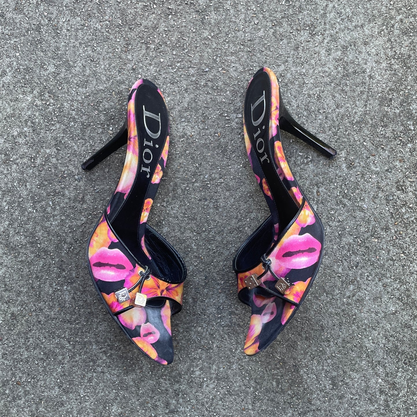 Dior S/S 2006 Floral Gambler Dice Lip Heels