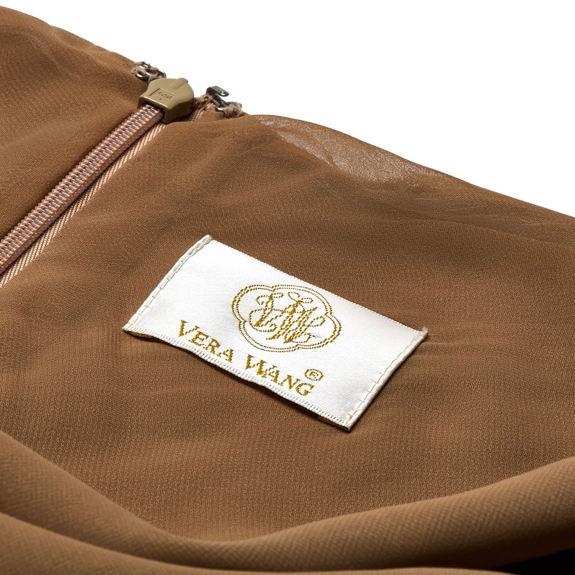 Vera Wang 2000s Gold Sequin Halter Neck Dress