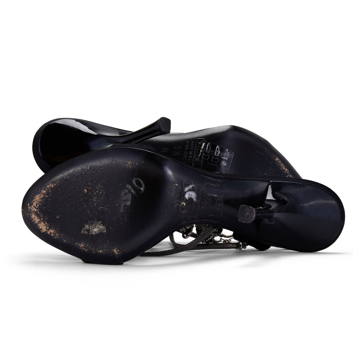 Spring / Summer 2004 Dragon Black Satin Heels