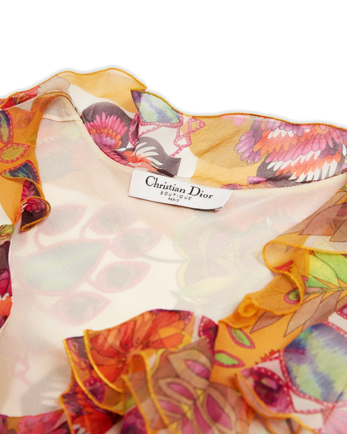 Spring / Summer 2005 Floral Multicolour Silk Blouse Top