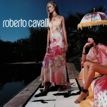 Roberto Cavalli S/S 2001 Elizabeth Taylor Eye Silk Dress