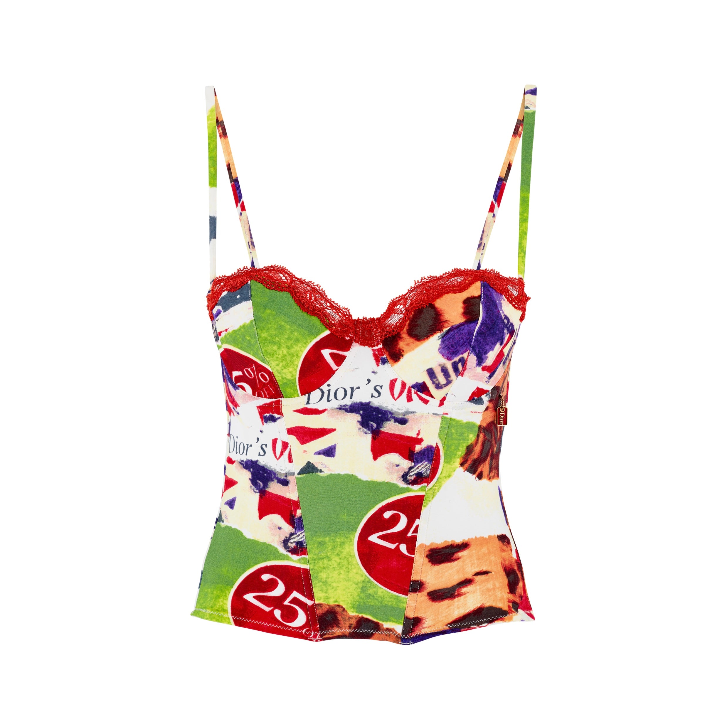 Spring / Summer 2003 “Victim” Graphic Print Corset Bustier Top