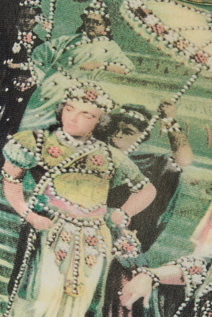 Jean Paul Gaultier S/S 1998 Frida Kahlo Sheer Mesh Top