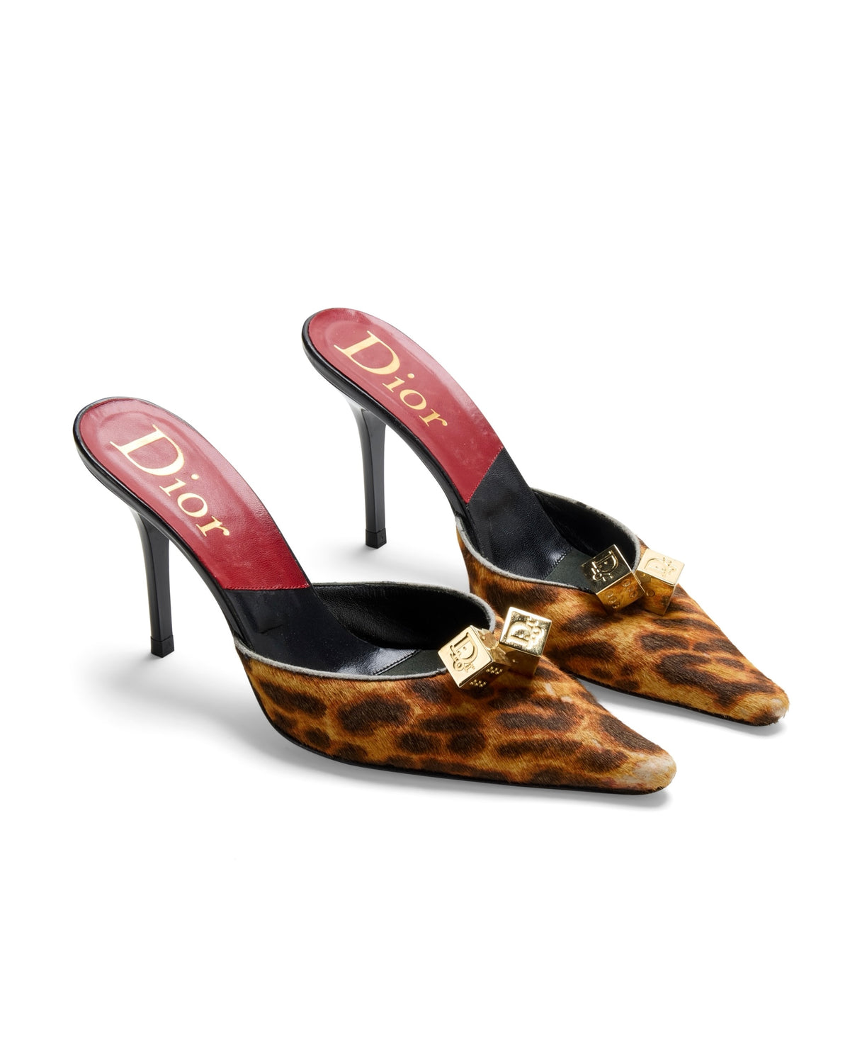 Fall / Winter 2004 Leopard Pony-hair Gambler Dice Heels
