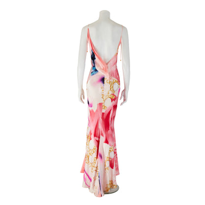 Roberto Cavalli S/S 2001 Elizabeth Taylor Eye Silk Dress