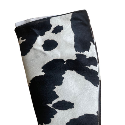 Dolce & Gabbana F/W 2002 Cowhide Calf-hair Cow Print Boots