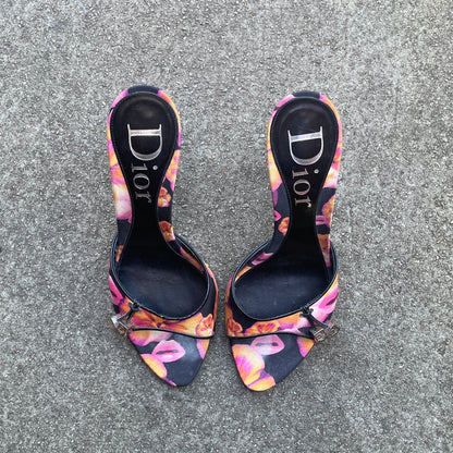 Dior S/S 2006 Floral Gambler Dice Lip Heels