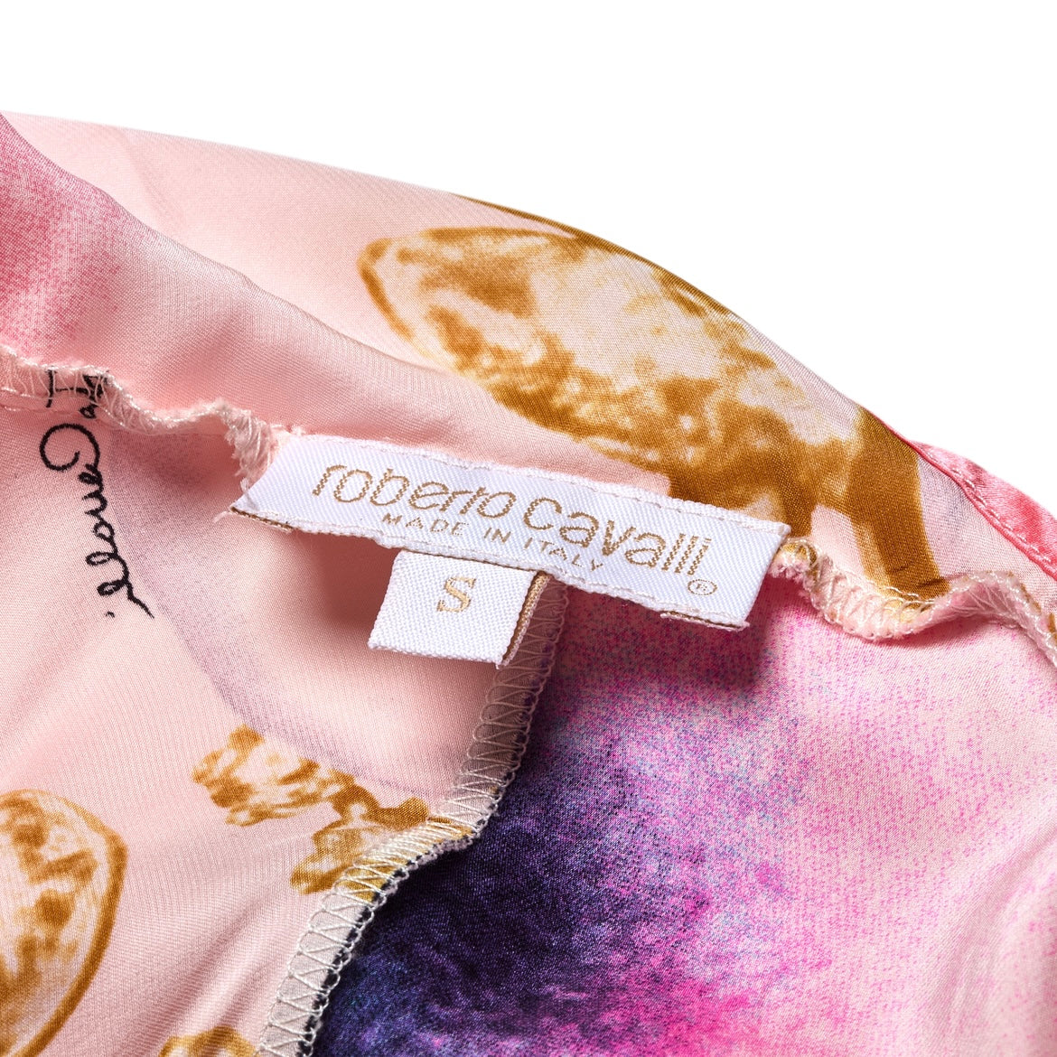 Roberto Cavalli S/S 2001 Elizabeth Taylor Eye Silk Dress