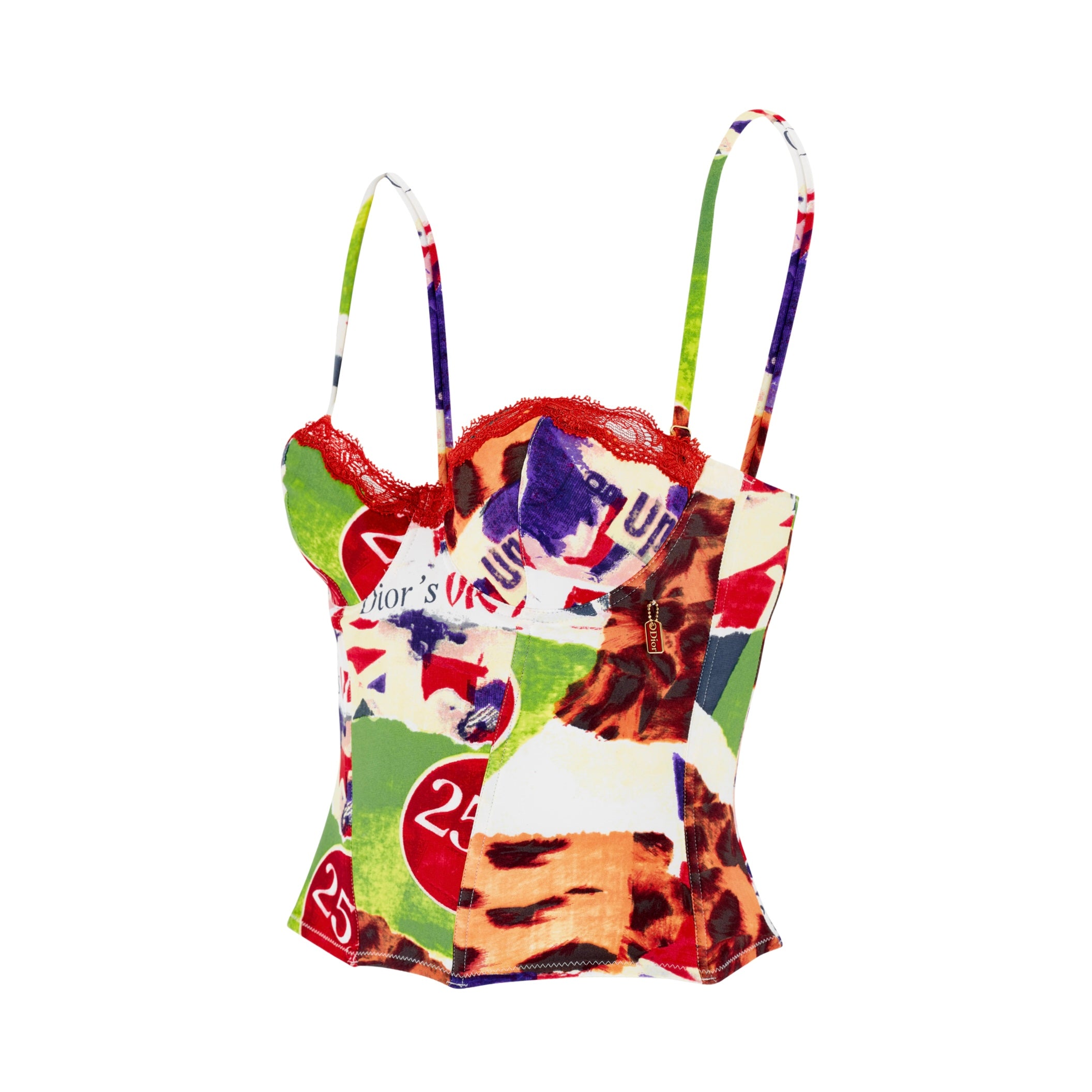 Spring / Summer 2003 “Victim” Graphic Print Corset Bustier Top