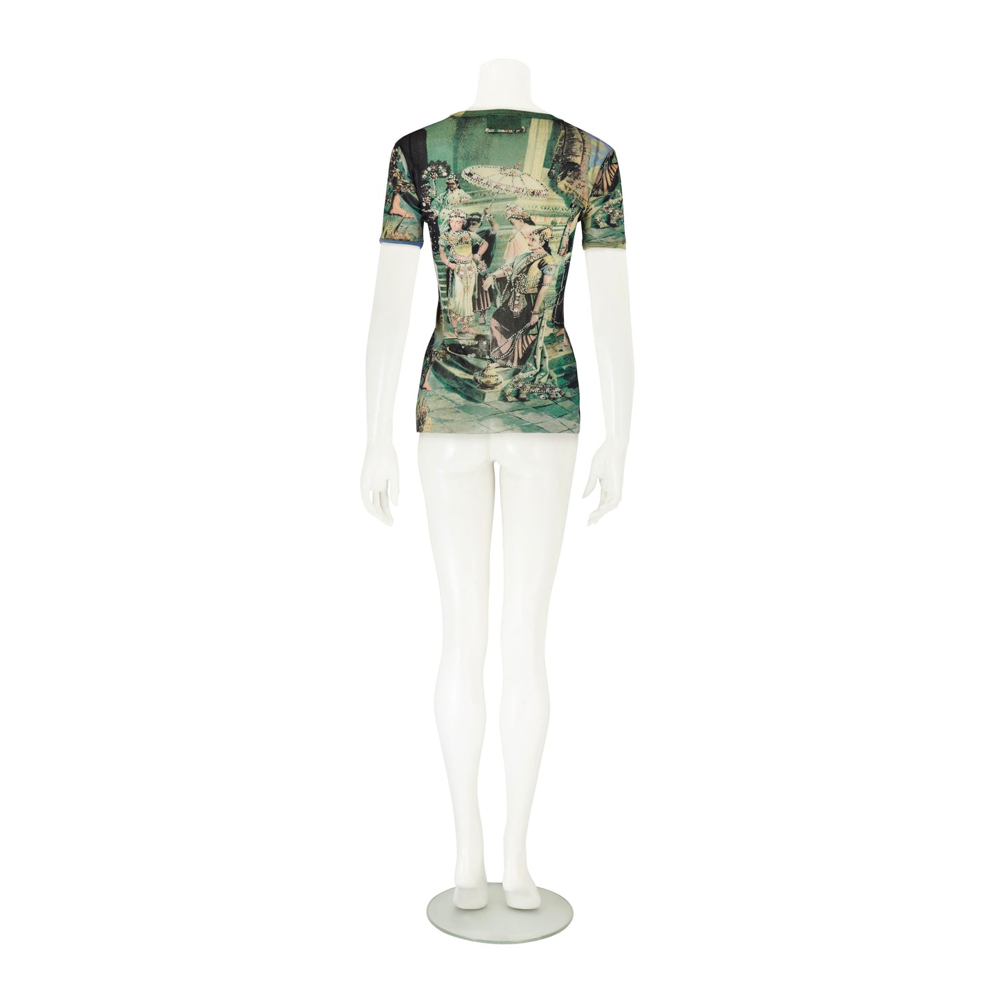 Jean Paul Gaultier S/S 1998 Frida Kahlo Sheer Mesh Top