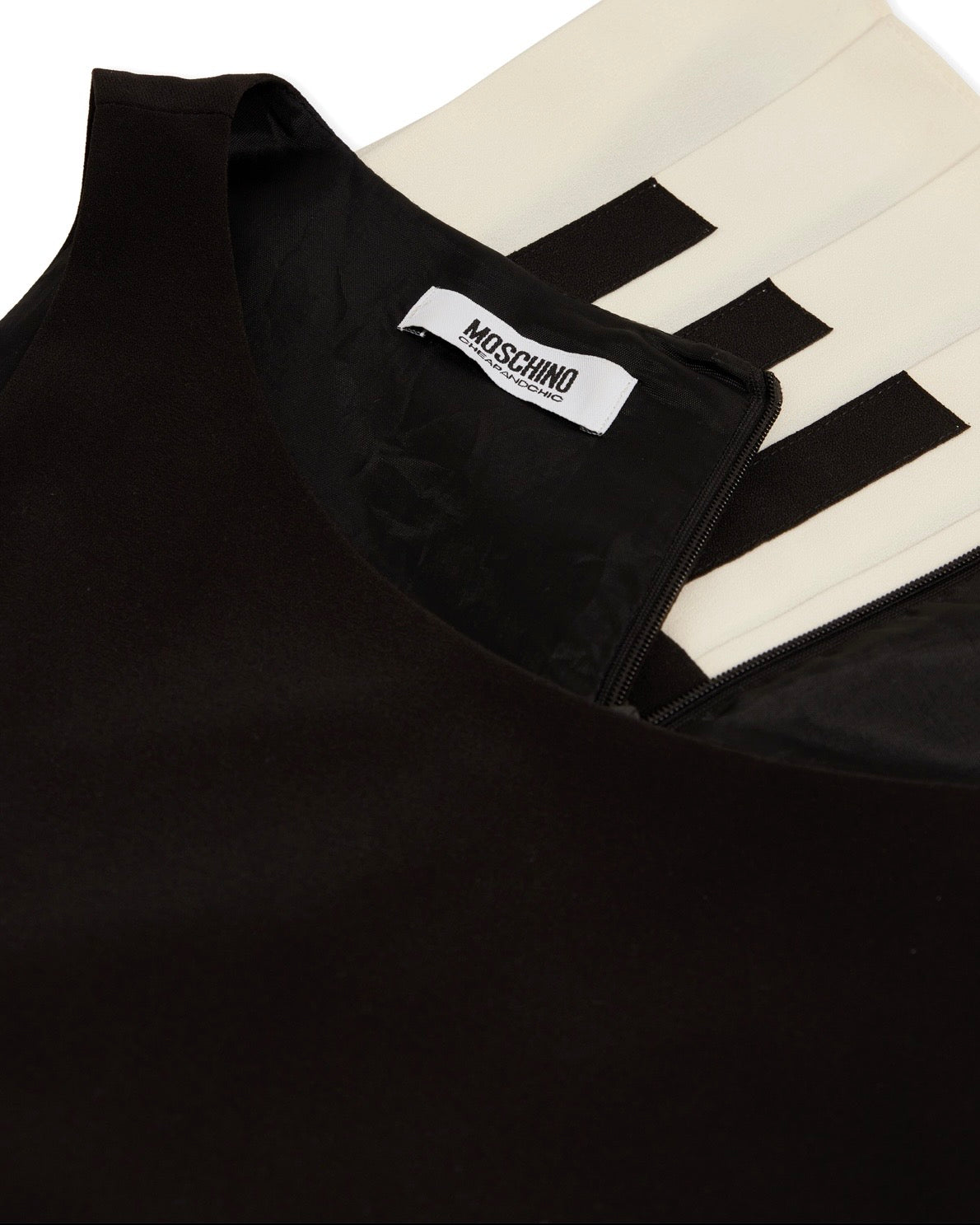 Moschino Cheap and Chic 2014 Re-edition ‘The Nanny’ Piano Key Dress