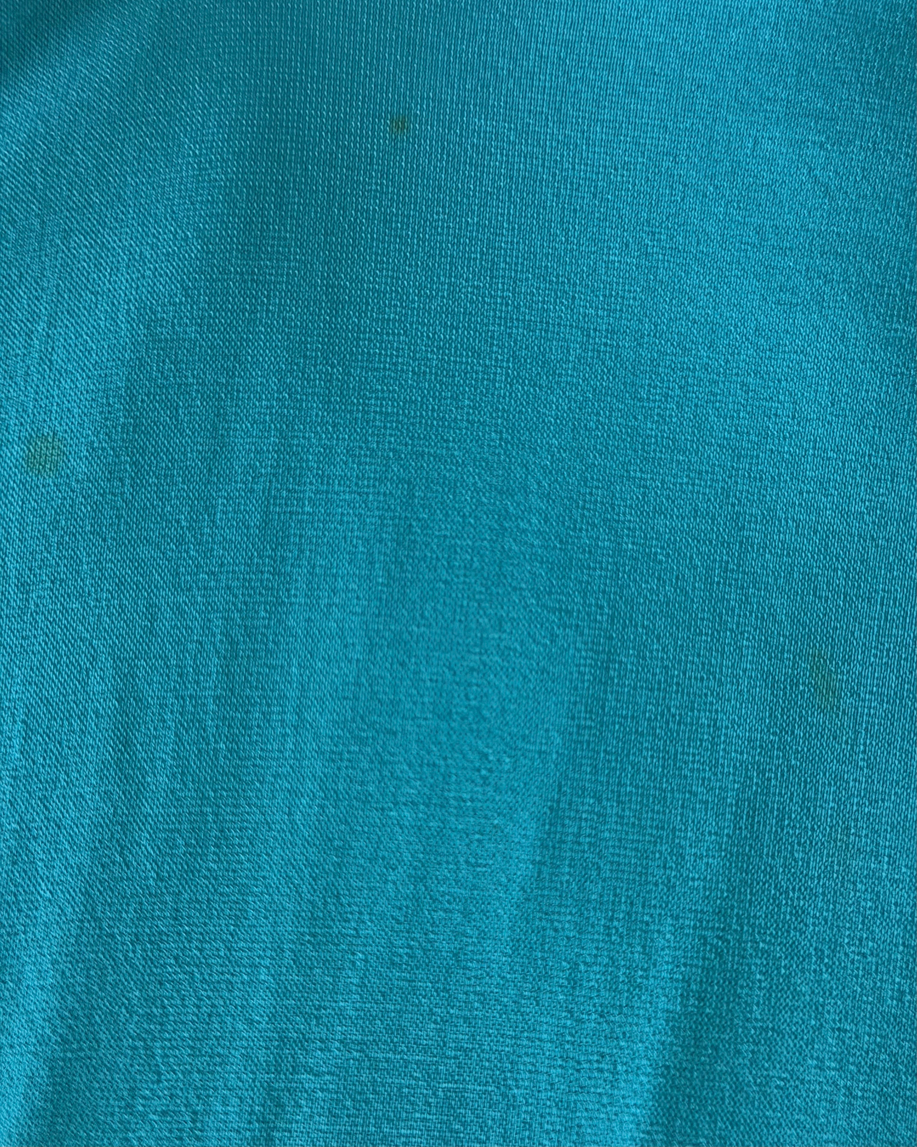 2003 Blue Suede Charm Embellished Ruched Dress