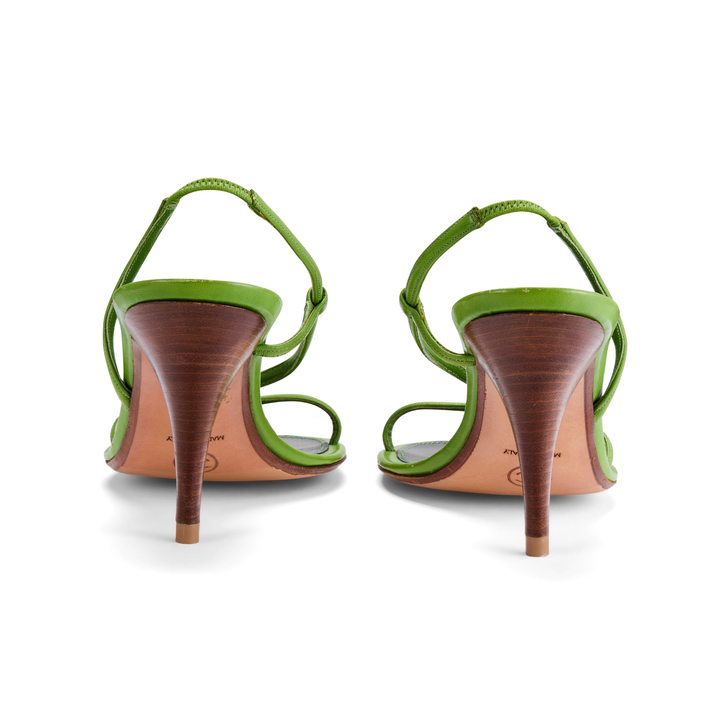 Spring / Summer 2004 Ladybug Green Leather Slingback Heels