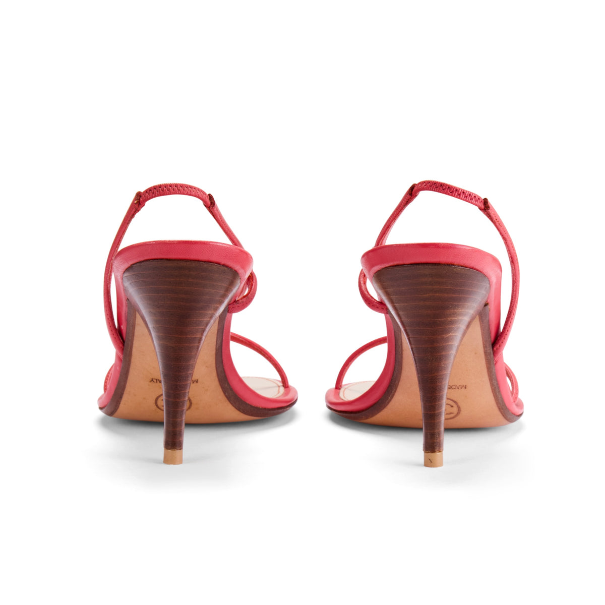 Spring / Summer 2004 Ladybug Coral Red Leather Slingback Heels
