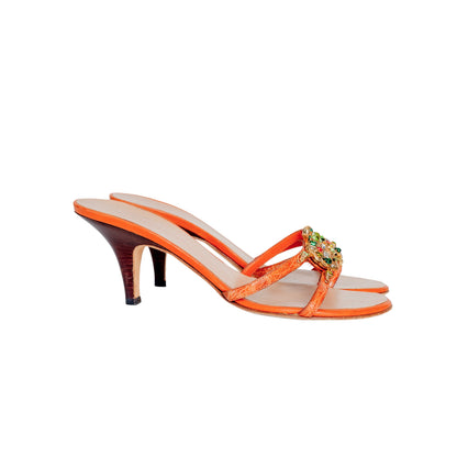 Giuseppe Zanotti 2000s Turtle Jewel Sandal Heels