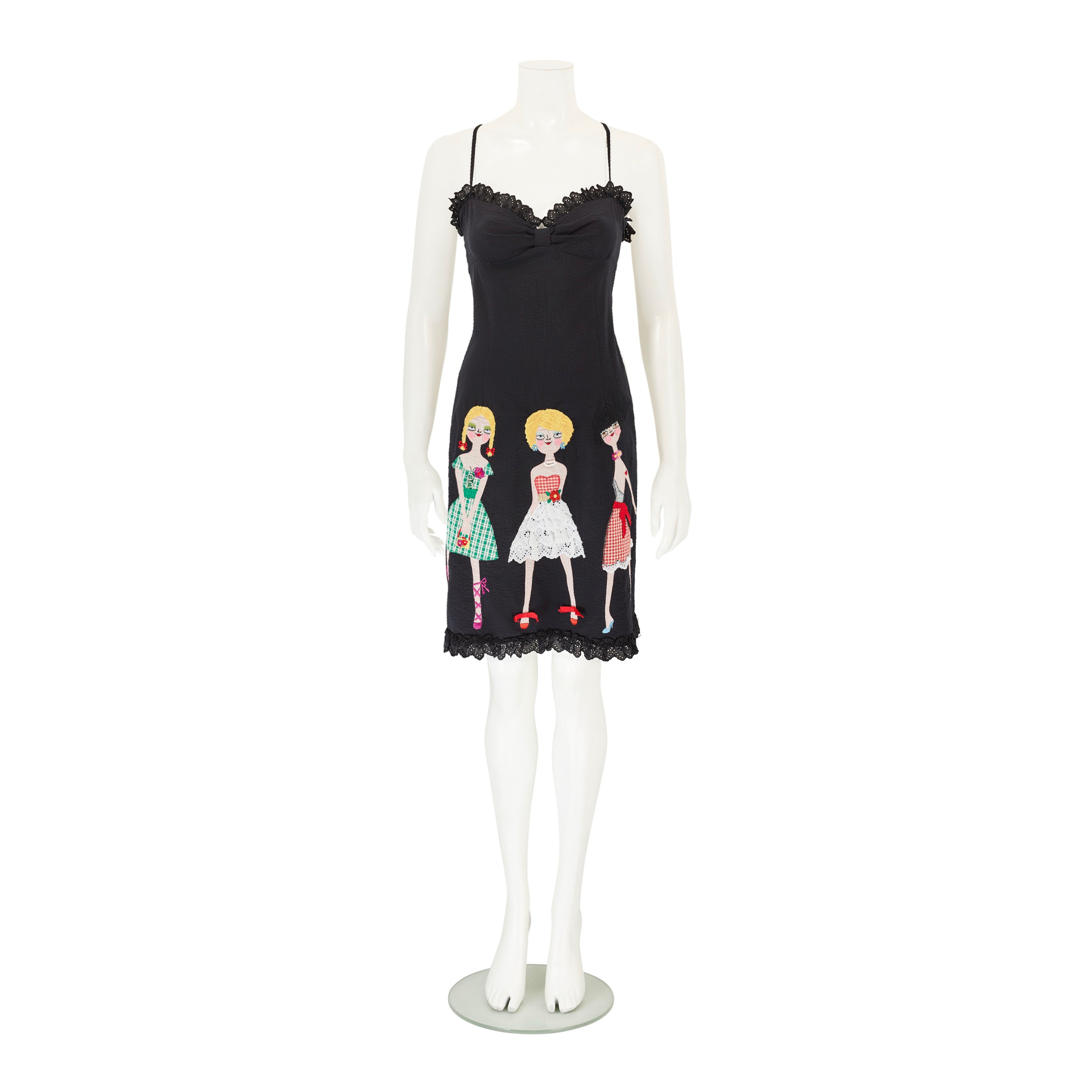 Spring / Summer 2002 “Uptown Girls” Black Embroidered Doll Dress