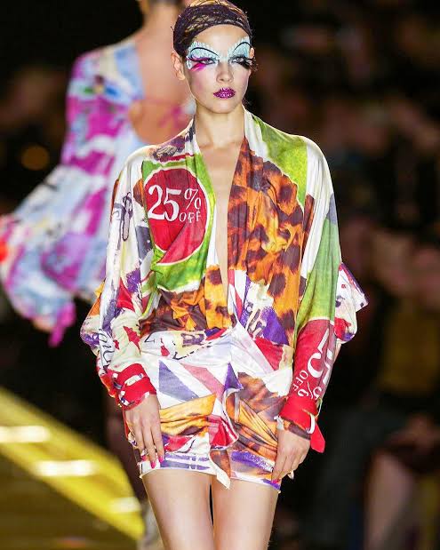 Spring / Summer 2003 “Victim” Graphic Print Corset Bustier Top