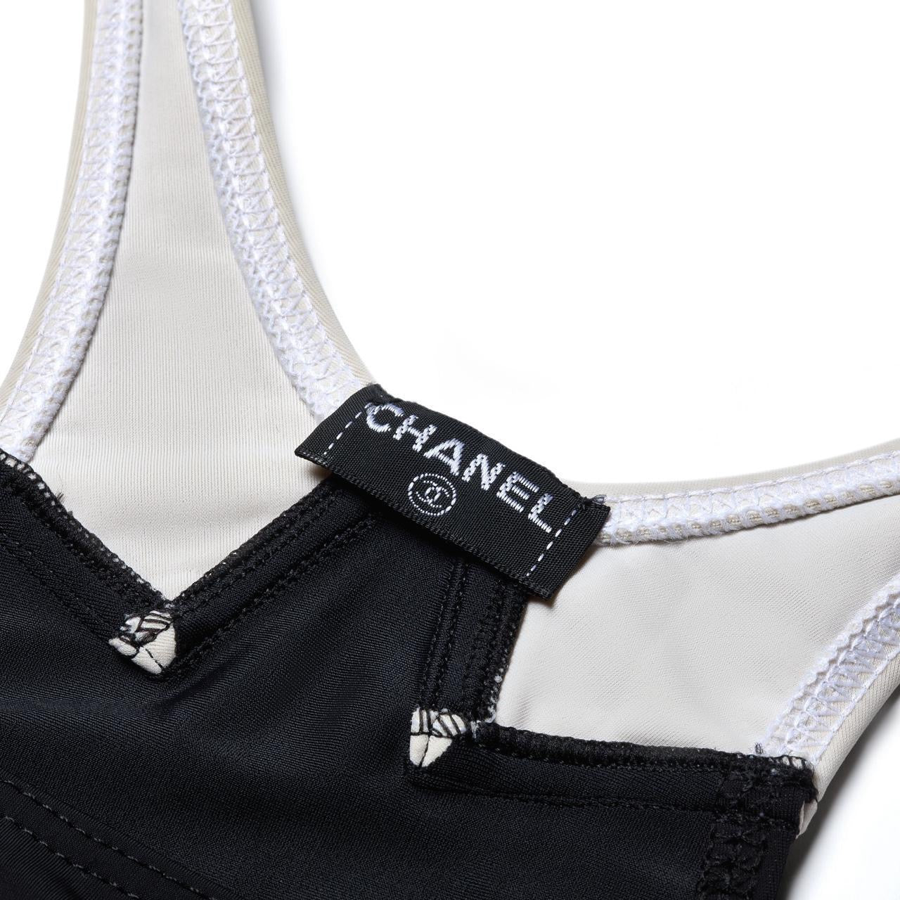 1996 “CC” Cruise Black Swim Dress