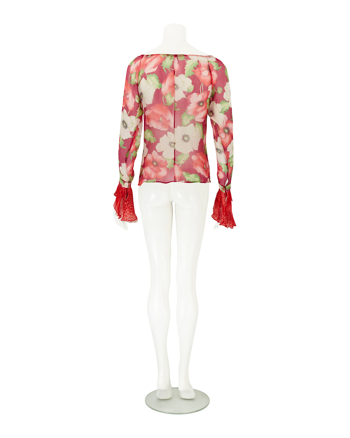 Spring / Summer 2002 Floral Multicolour Silk Blouse Top