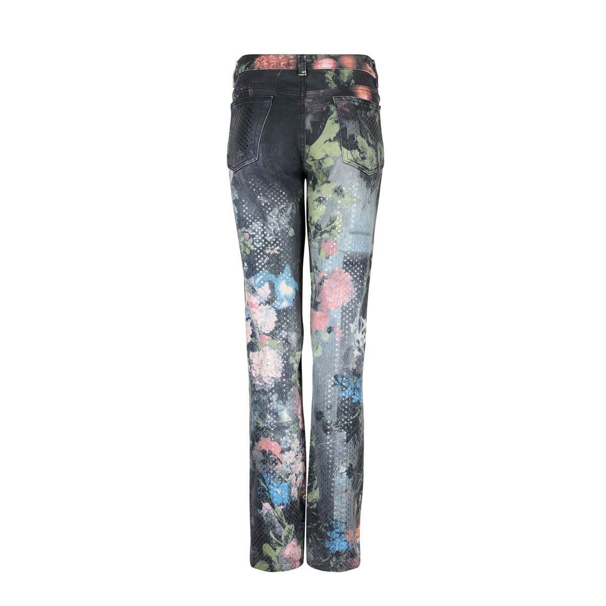 Spring / Summer 2000 Pink Floral Sequin Dark Blue Jeans