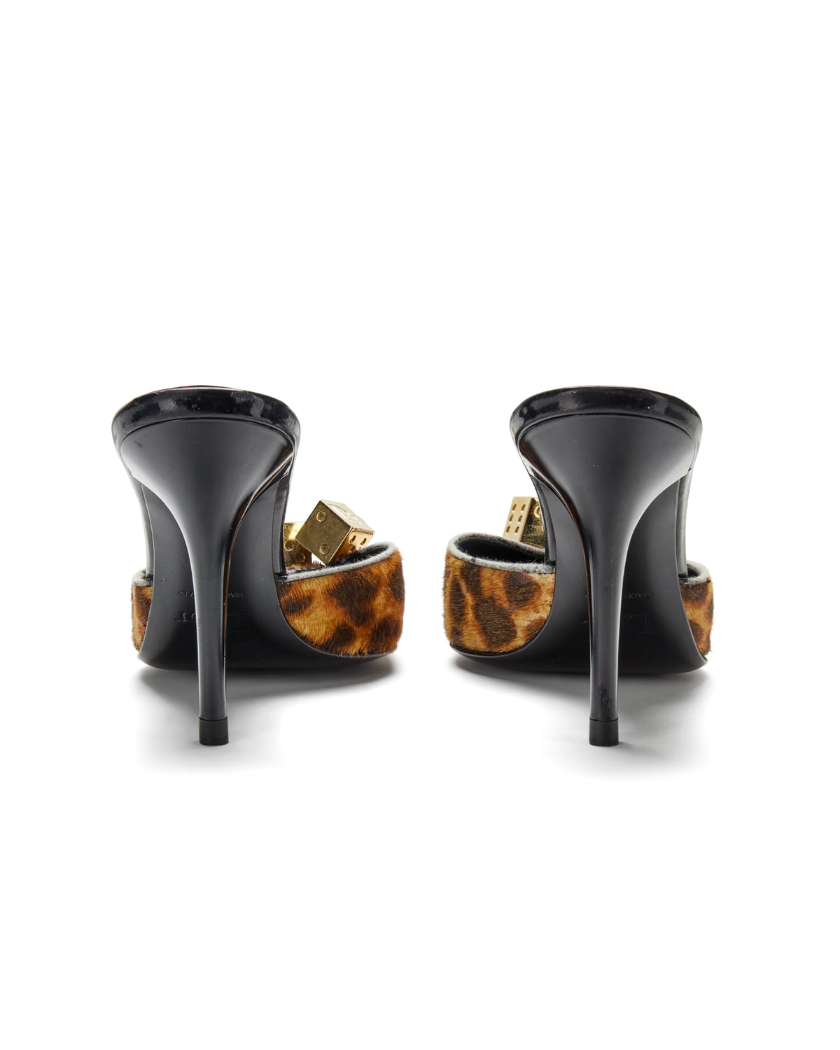 Fall / Winter 2004 Leopard Pony-hair Gambler Dice Heels