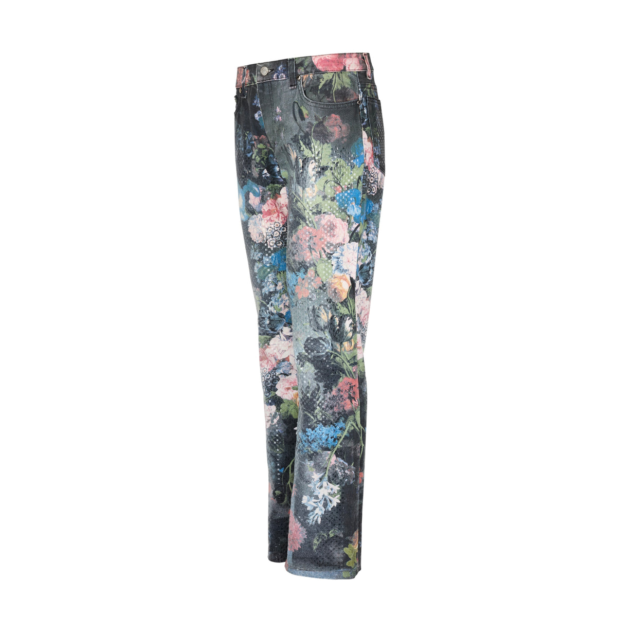 Spring / Summer 2000 Pink Floral Sequin Dark Blue Jeans