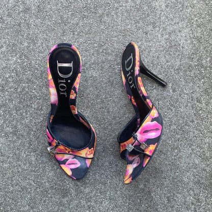 Dior S/S 2006 Floral Gambler Dice Lip Heels