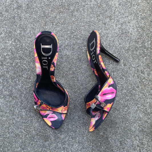 Dior S/S 2006 Floral Gambler Dice Lip Heels