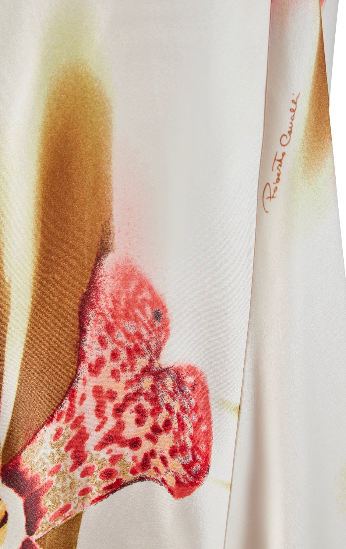Fall / Winter 2004 Orchid Print Silk Halter-Neck Dress