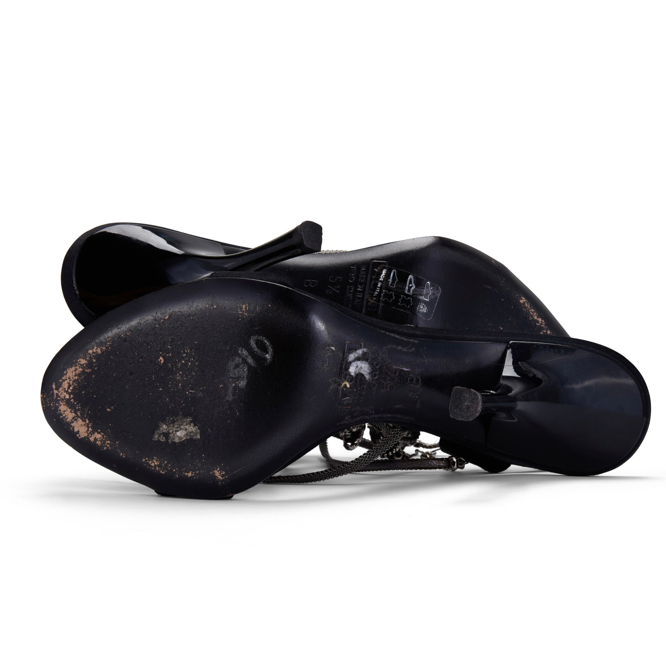 Spring / Summer 2004 Dragon Black Satin Heels