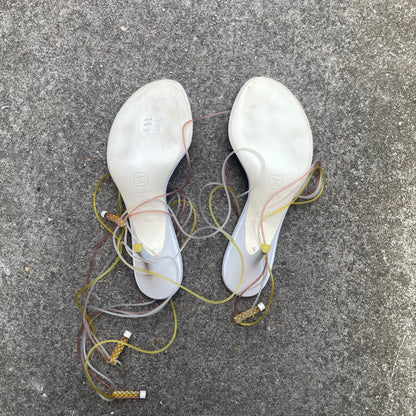 RARE Chanel 2000s Multicolour Jelly Strappy Sandal Heels