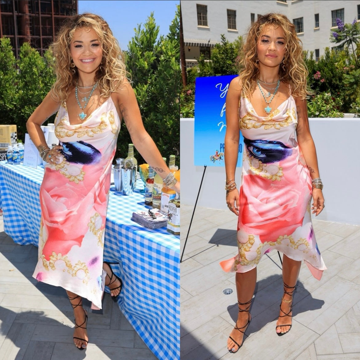 Roberto Cavalli S/S 2001 Elizabeth Taylor Eye Silk Dress